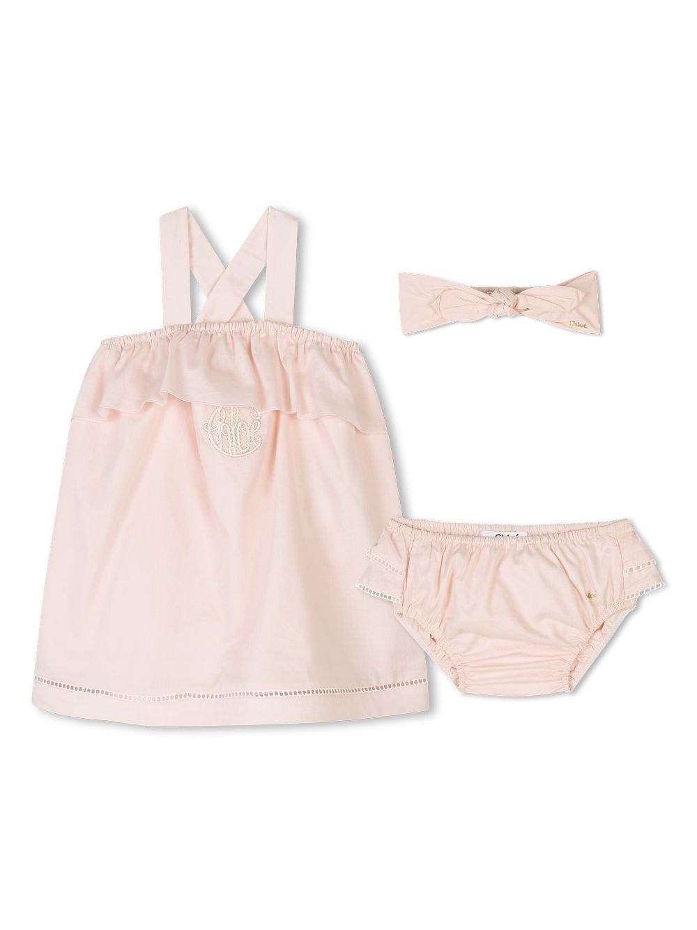 Organic cotton dress set - Pink