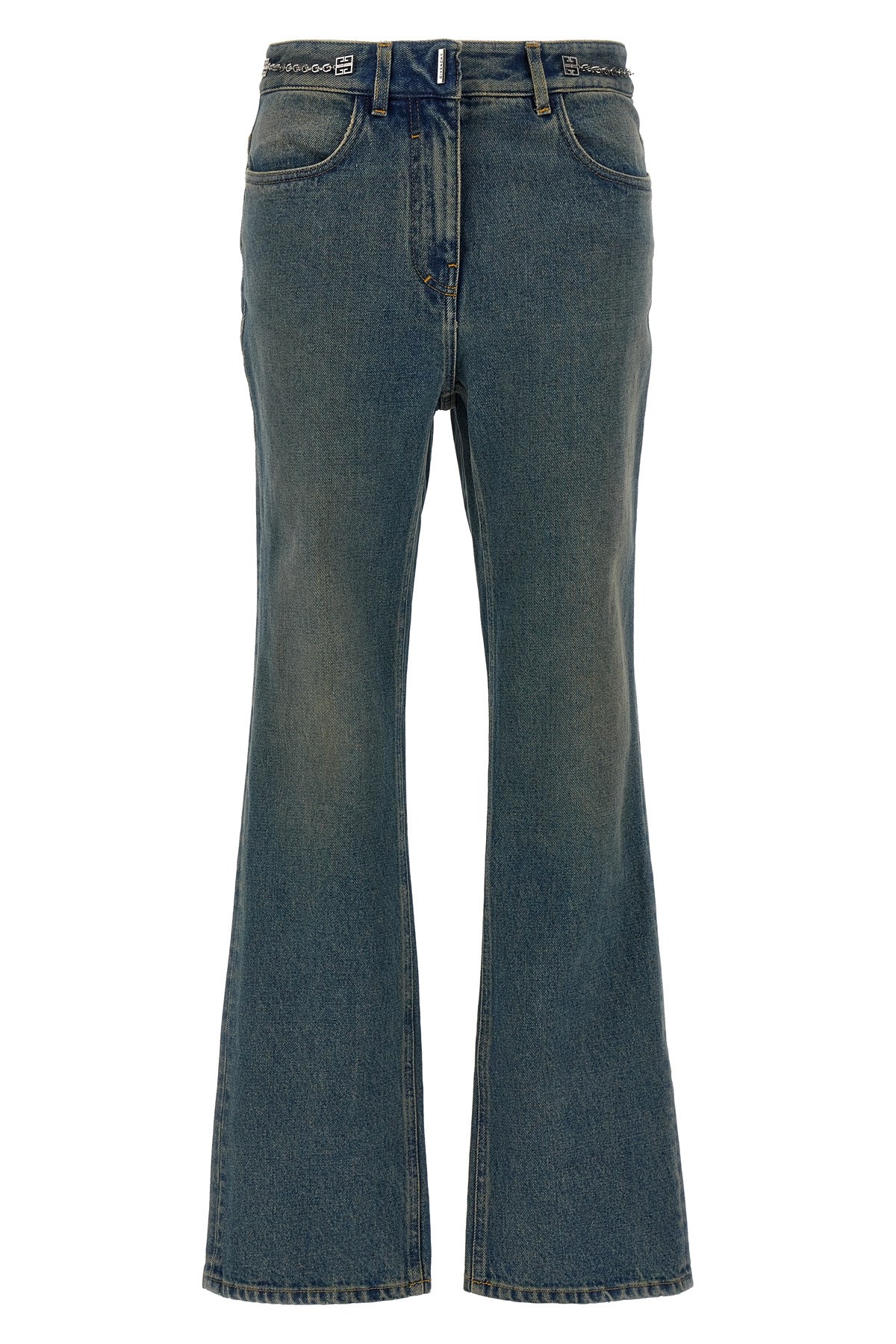 Chain Jeans With Logo