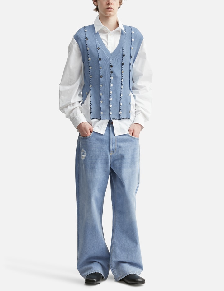 Light Blue Straight Leg Denim