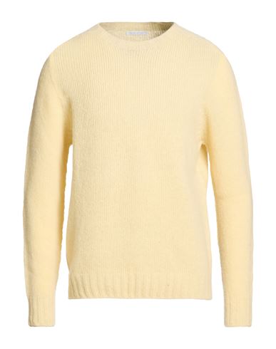Man Sweater Pastel yellow Size XL Alpaca wool, Polyamide, Wool