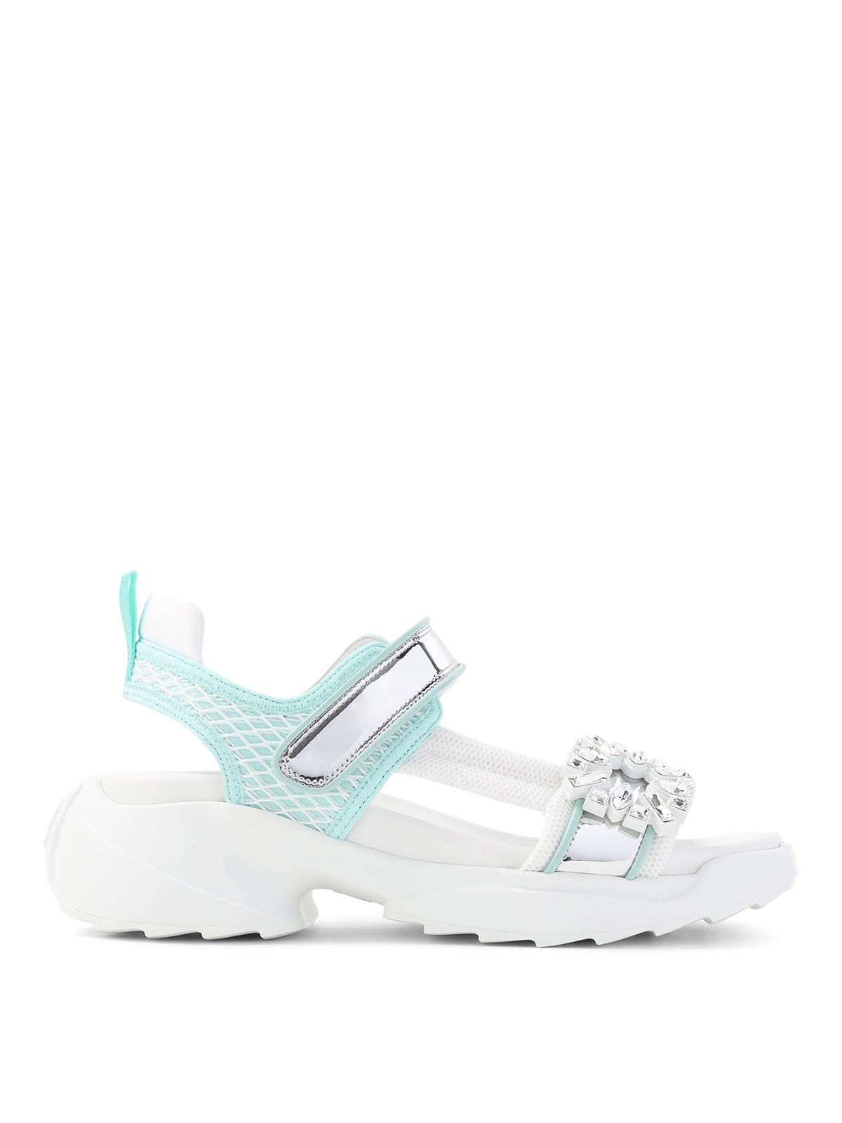 Roger Vivier - viv on the run mesh strap sanda
