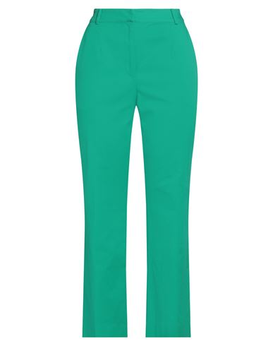 Purotatto Woman Pants Green Size 6 Cotton, Elastane