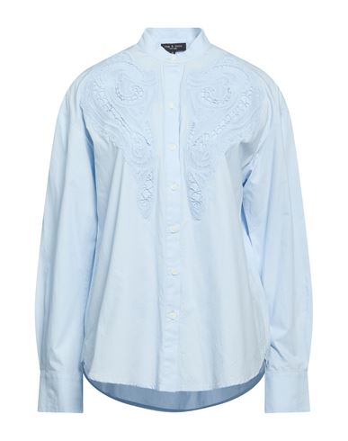 Woman Shirt Light blue Size S Cotton