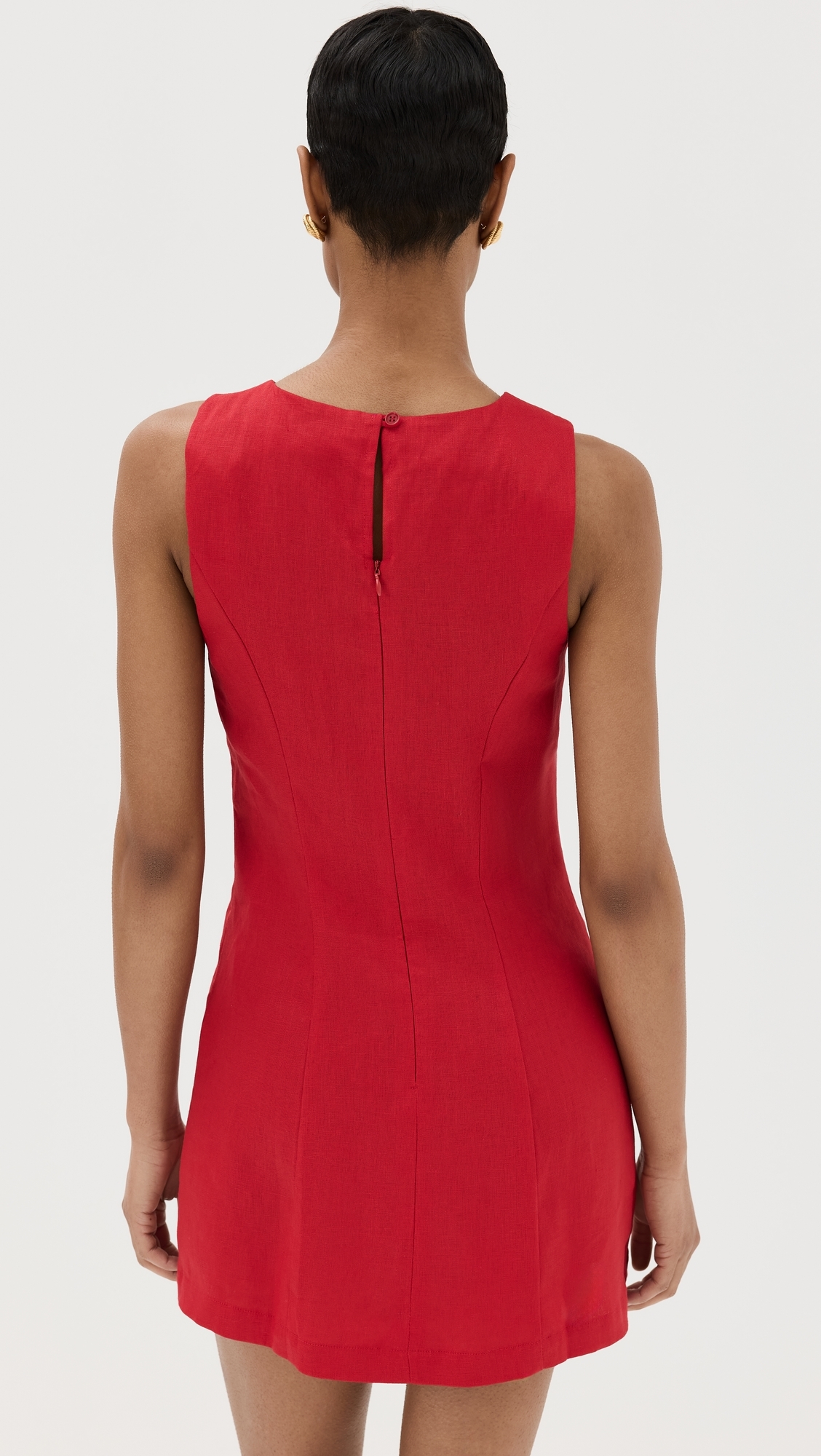 Citron Linen Dress Cherry