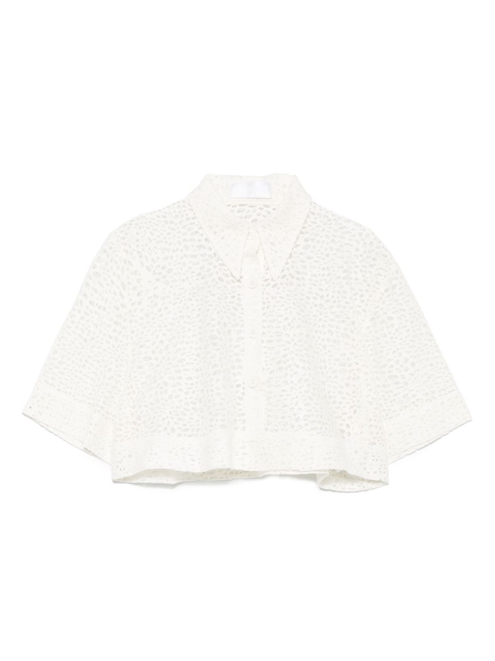 RXQUETTE Crumbled Cropped shirt - White