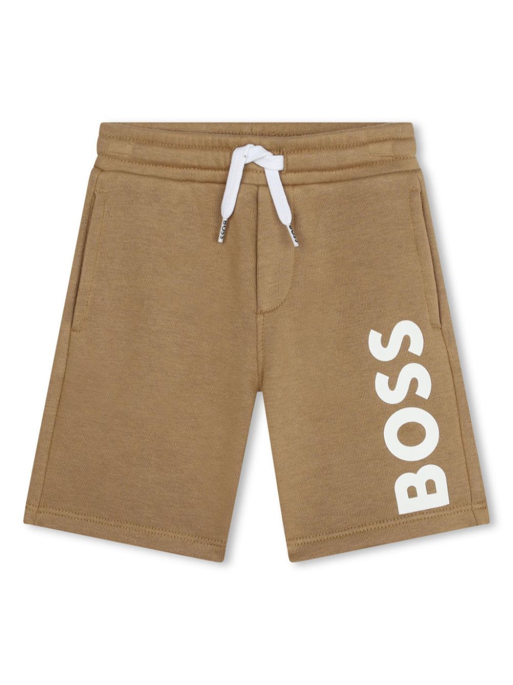 Logo-print drawstring-waist shorts - Brown