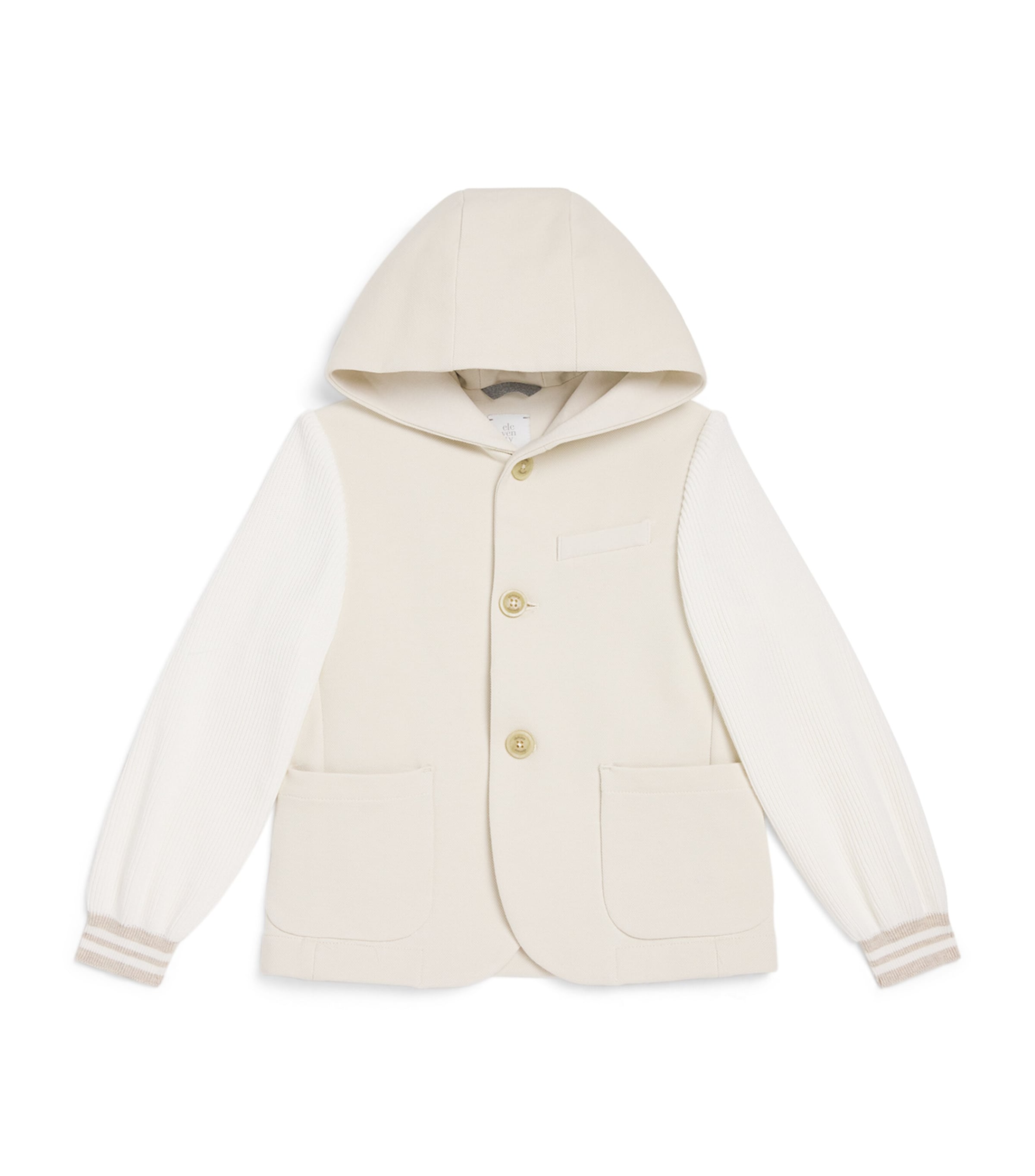 Eleventy Kids 남성 Hooded Contrast Suit Jacket 000000000007717067
