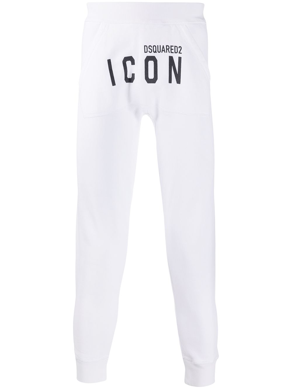 Icon logo-print track pants - White