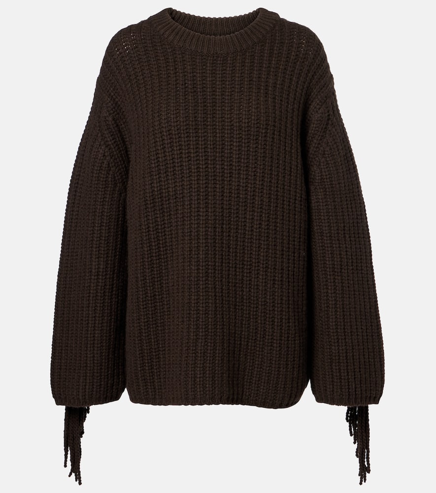 Hilma fringed oversized sweater