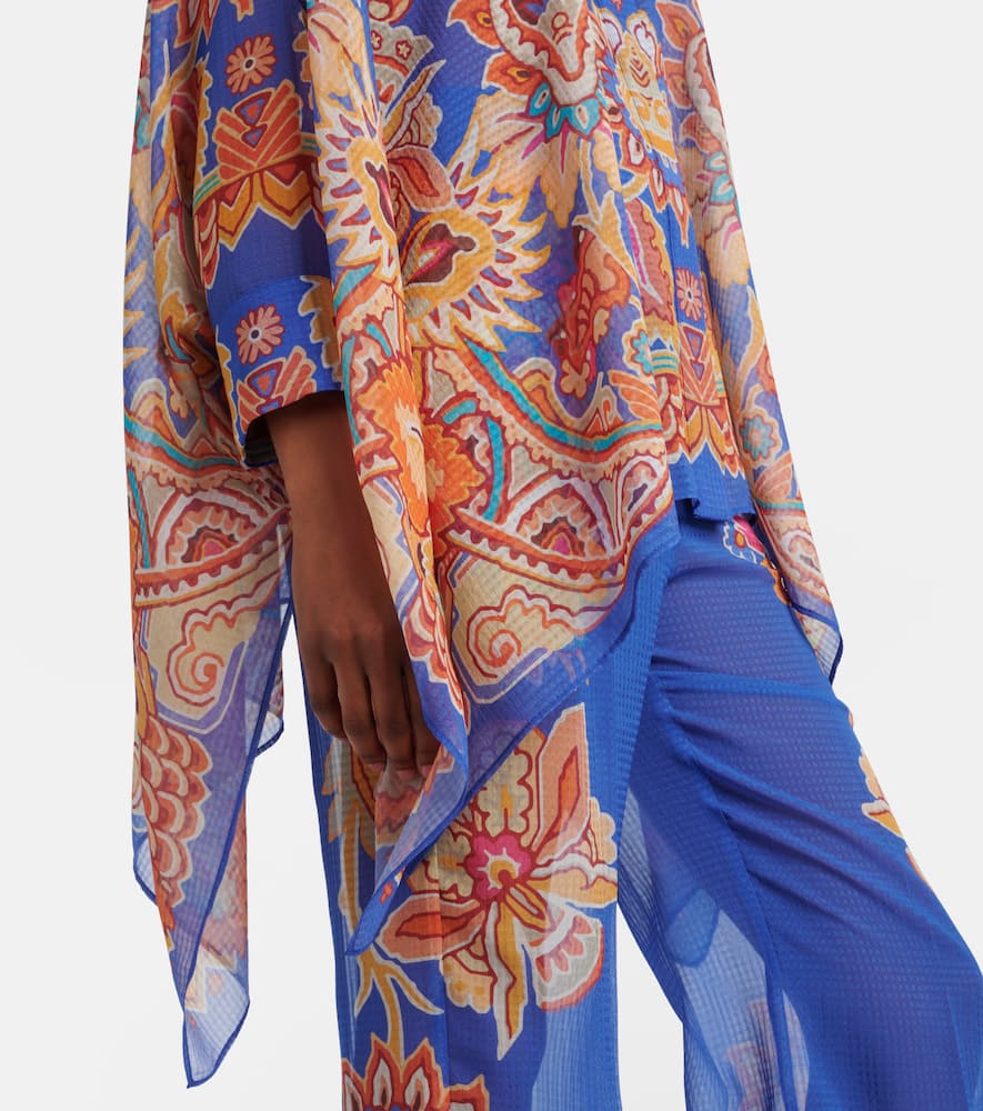Printed poncho