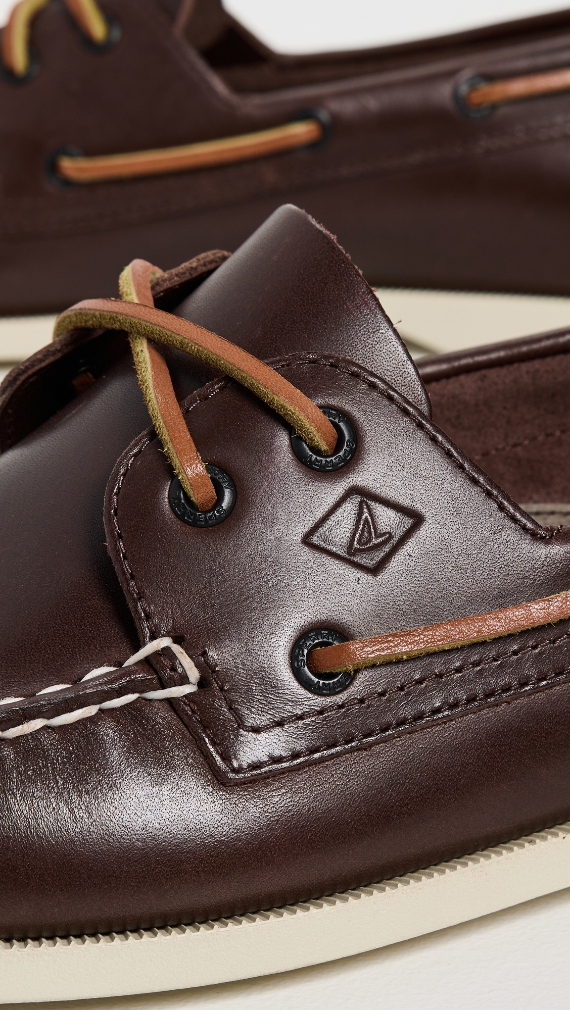 Authentic Original 2 Eye Leather Boat Shoes Brown