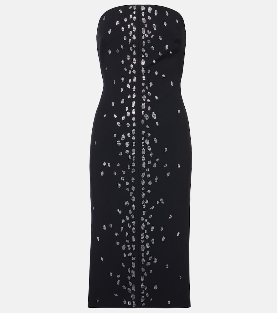 Rhinestone-embellished midi dress