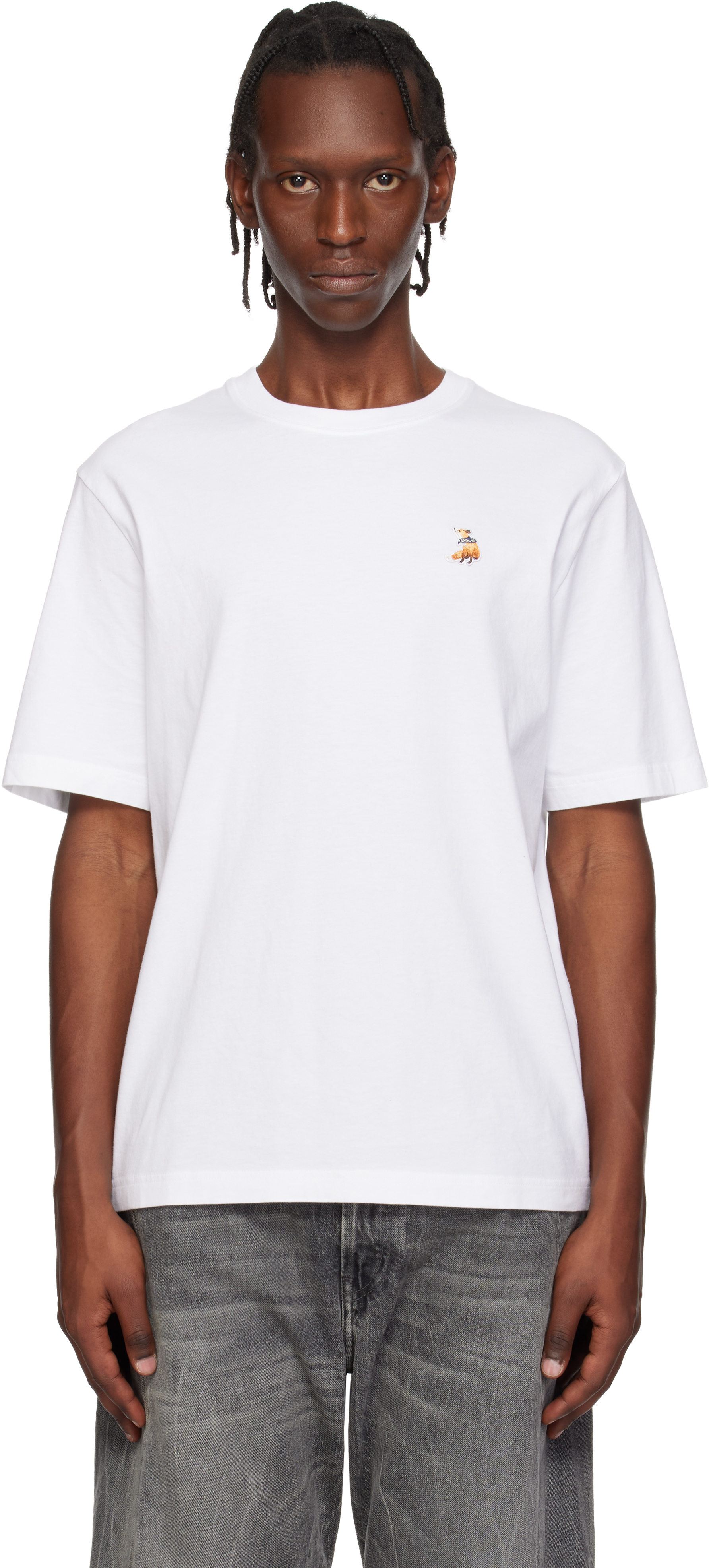 White Dreaming Fox Comfort T-shirt