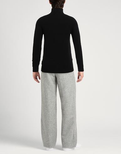 Man Turtleneck Black Size L Viscose, Polyester, Polyamide