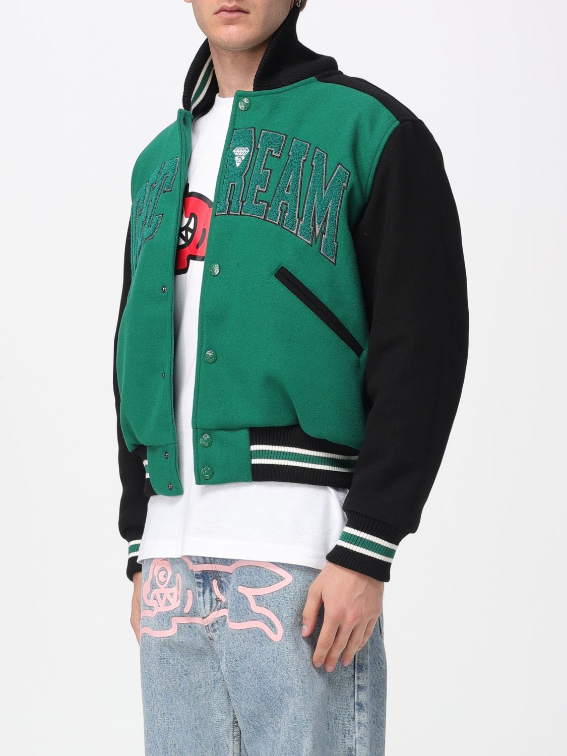 Jacket Men color Green