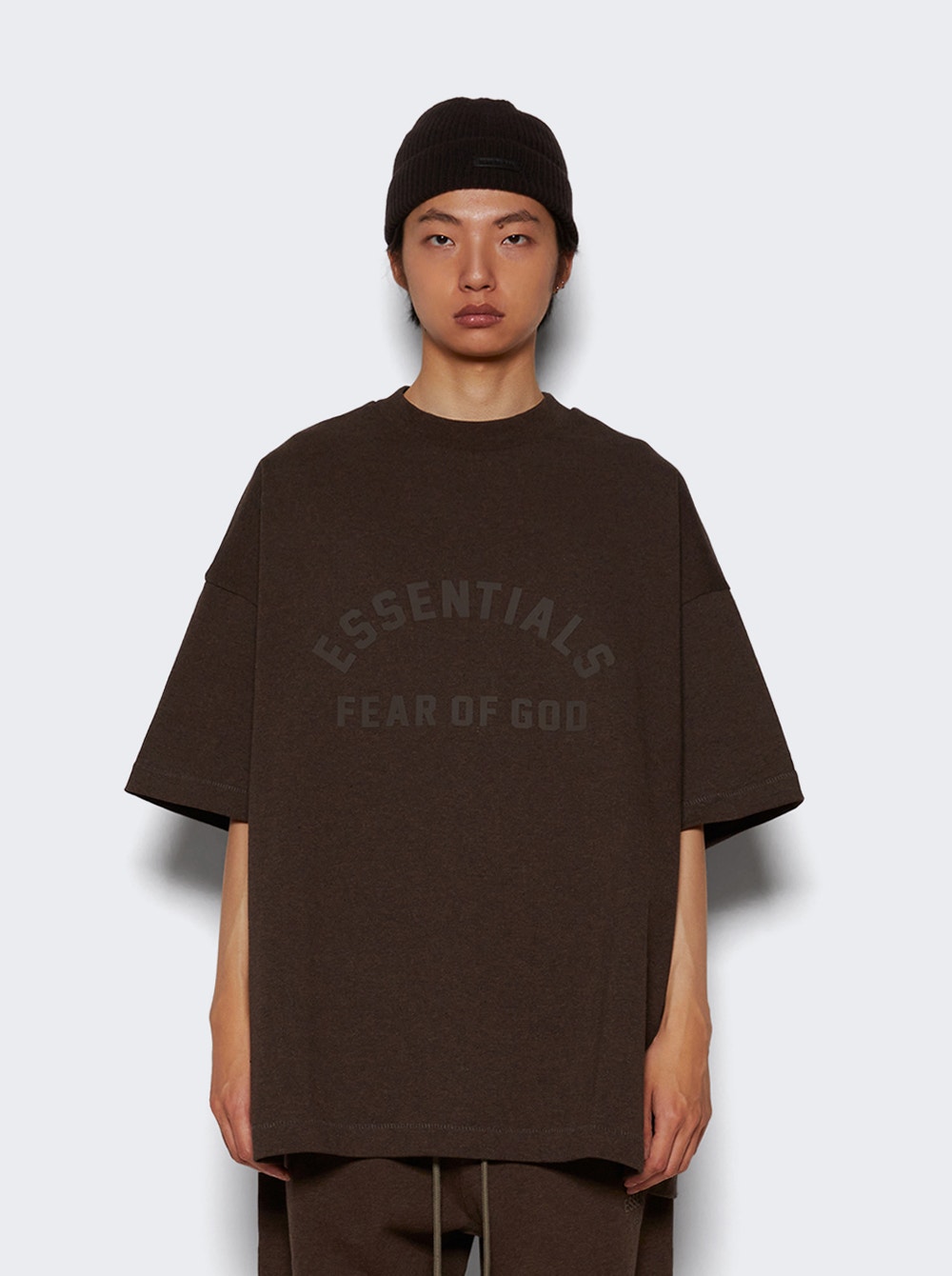 Logo-print cotton T-shirt - Brown