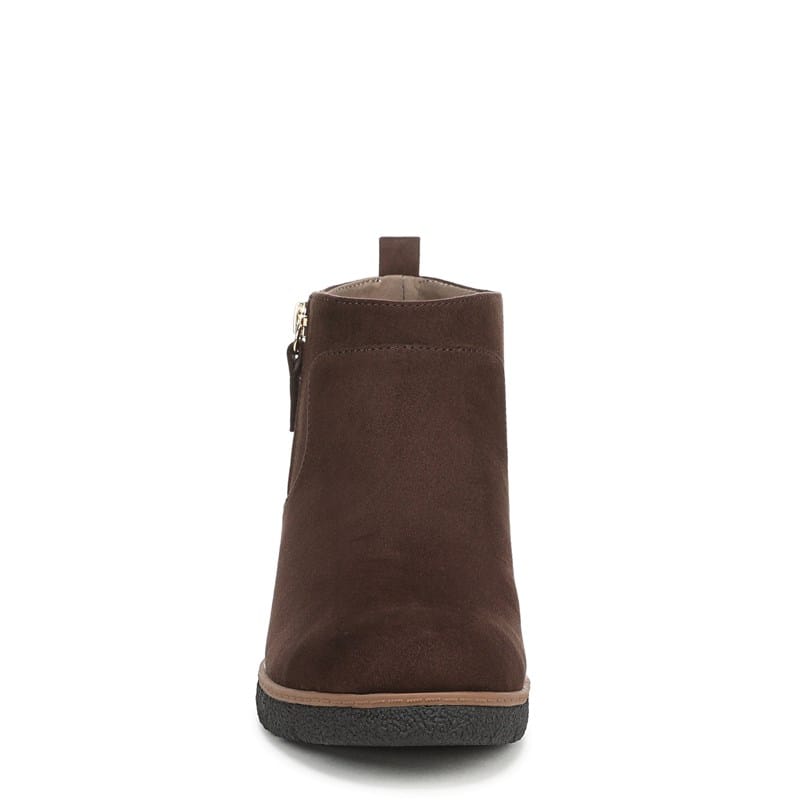 Women's Bianca Wedge Booties (Dark Umber Brown Microsuede)