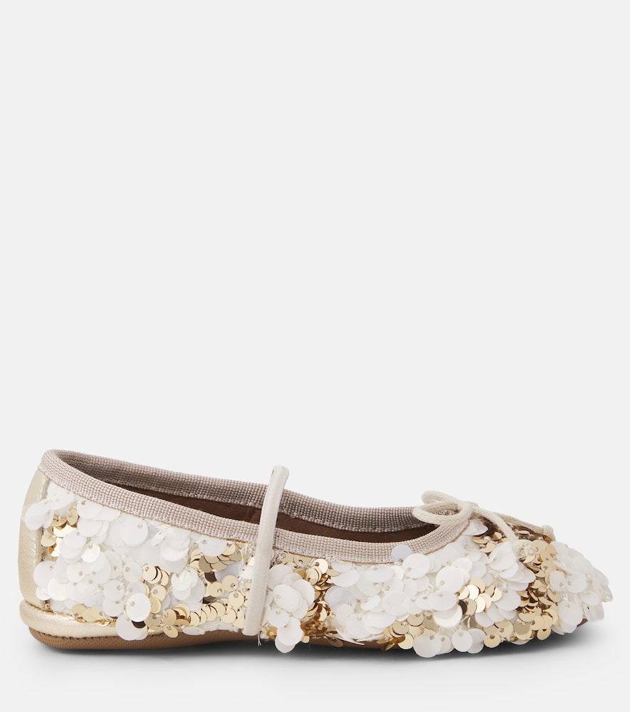 PèPè Sequined ballet flats