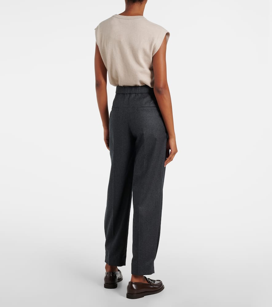 Baggy Sartorial high-rise wool straight pants