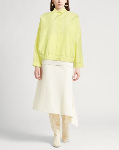 Woman Jacket Pastel yellow Size 2 Polyester, Silk