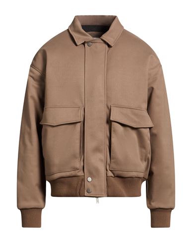 Man Jacket Taupe Size L Polyester