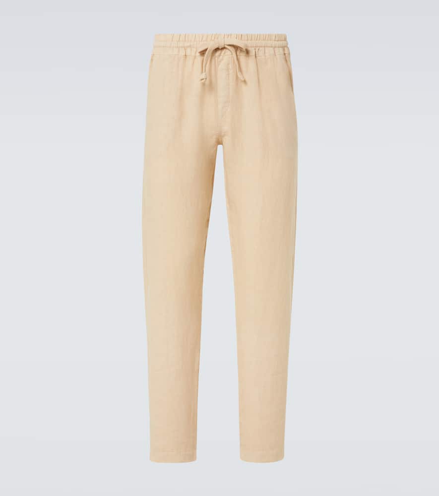 Linen straight pants