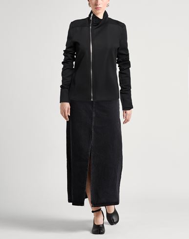 Woman Sweatshirt Black Size 2 Polyester, Elastane