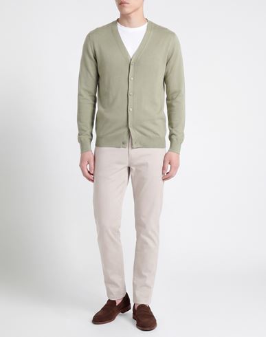 Man Cardigan Sage green Size M Cotton
