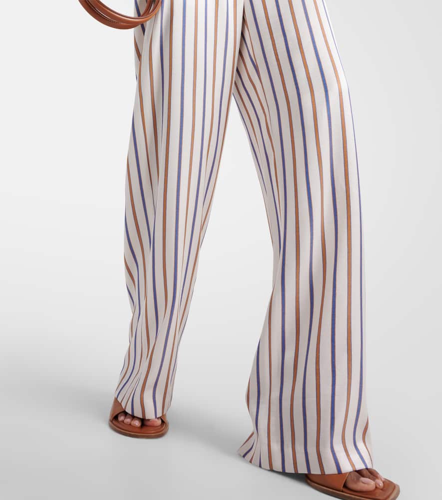 Grigore striped twill wide-leg pants