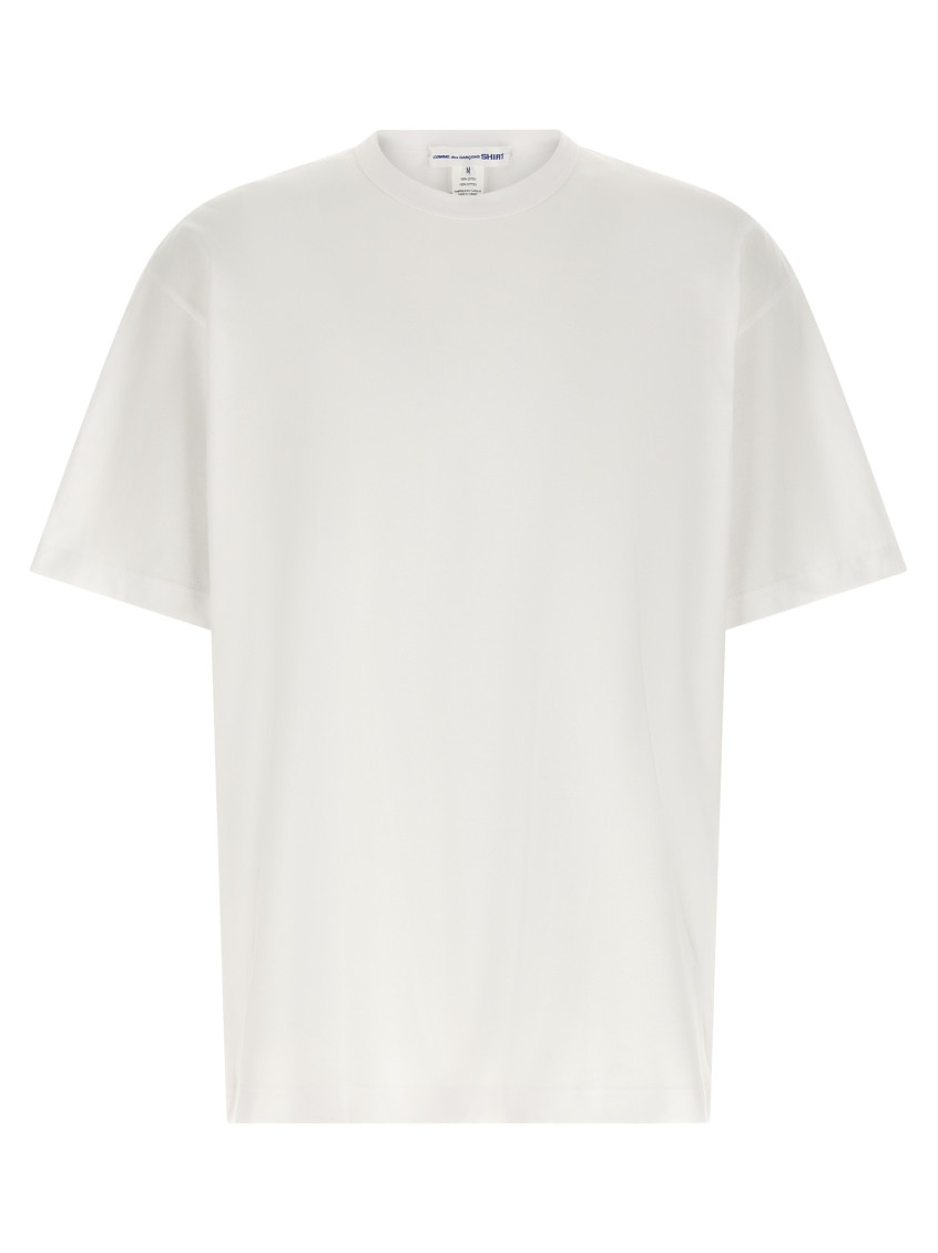 White Logo Print T-shirt