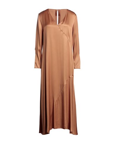 Pomandère Woman Midi dress Camel Size 12 Cupro, Modal
