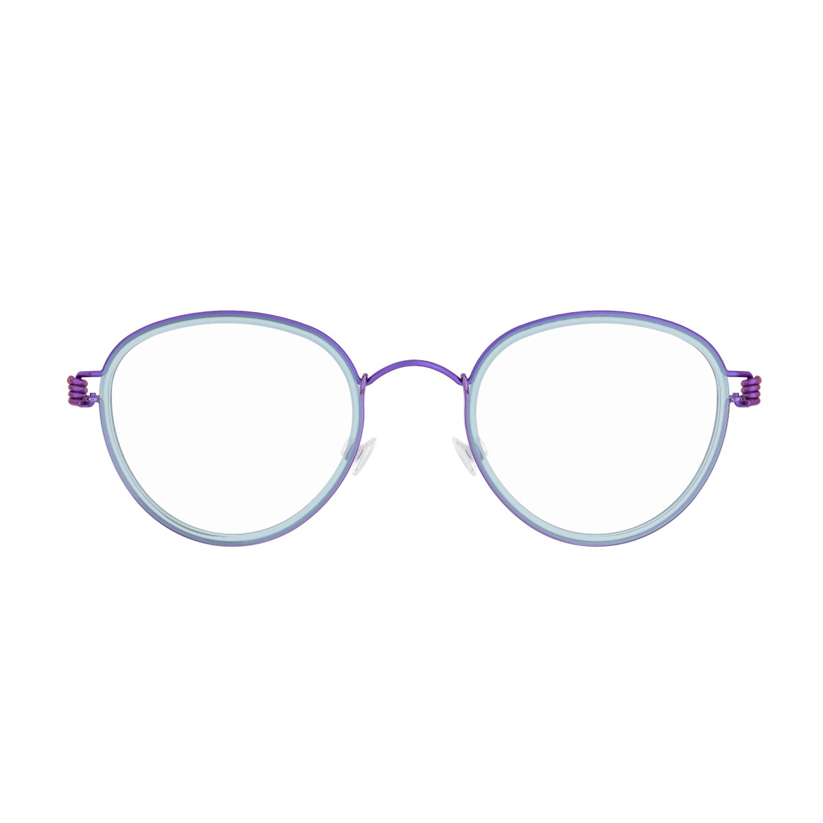 Kid Teen Air Rim Jackie Colur 77-77-77-K114M Violet-Light Blue Lilla Acetate/titanium Occhiali Da Vista - Kids