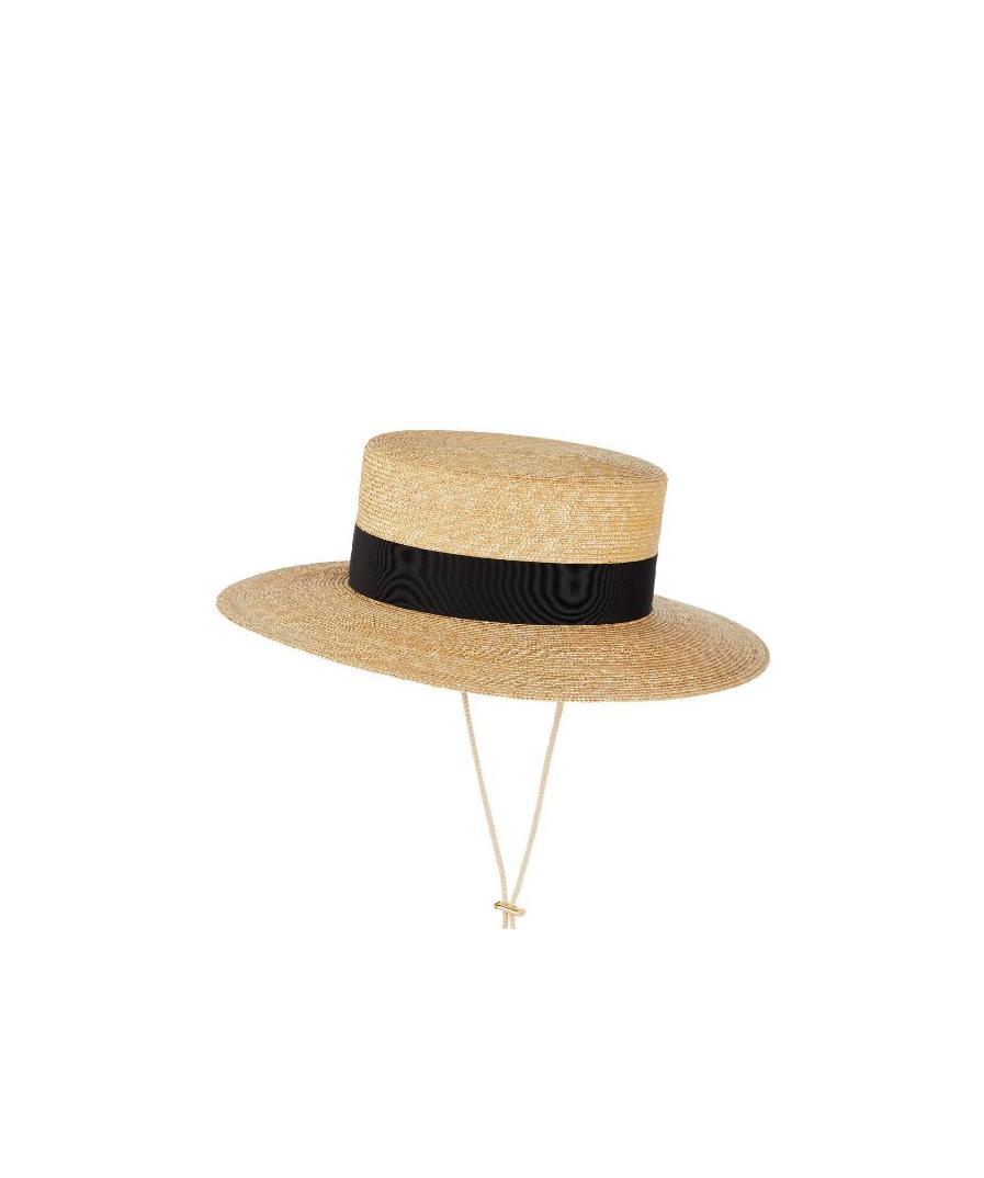 Straw boater hat