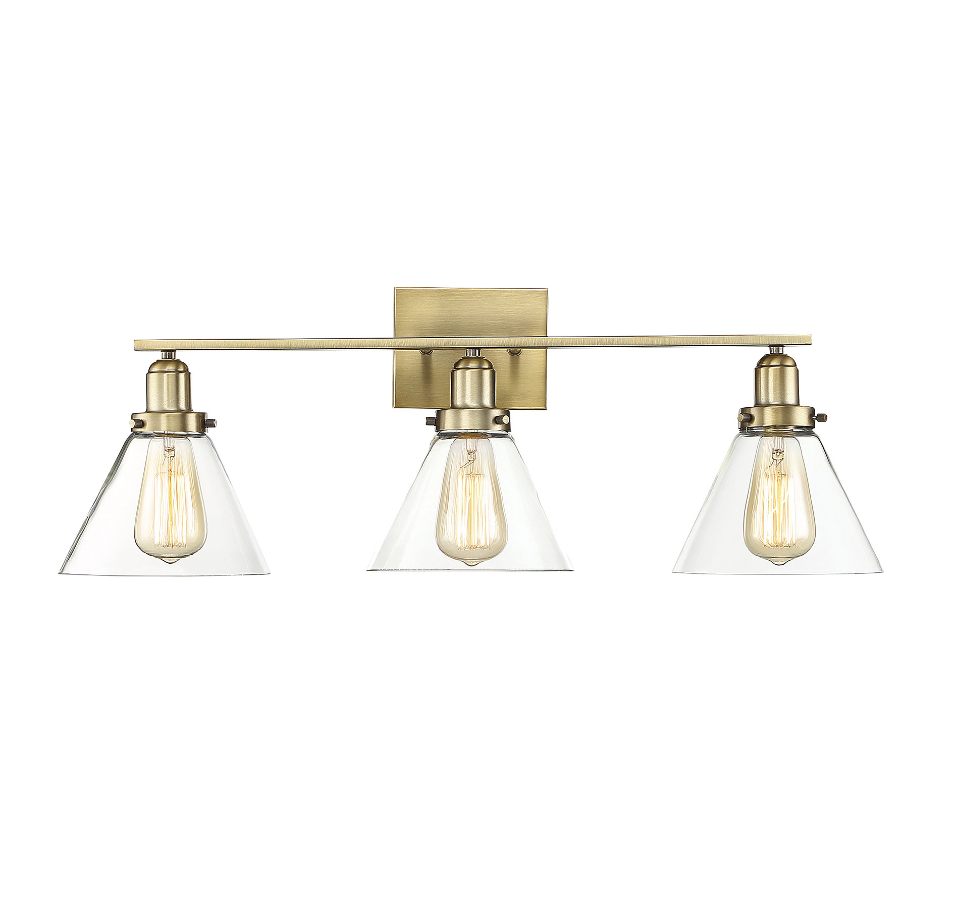 Savoy House Drake 3-Light Bathroom Vanity Light in Warm Bras