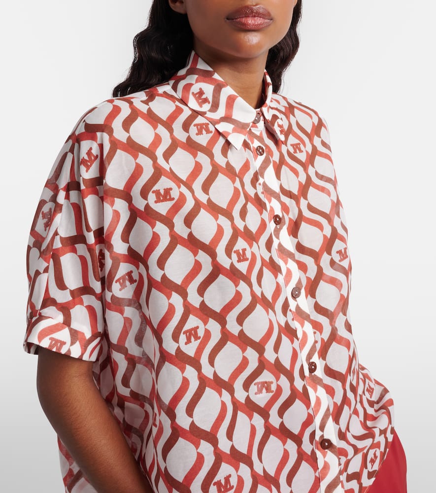 Ariete printed cotton and silk shirt
