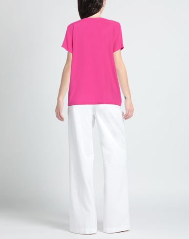 Woman Top Fuchsia Size XS Silk, Elastane