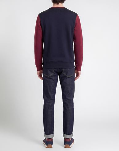 Man Sweatshirt Burgundy Size L Cotton, Polyester
