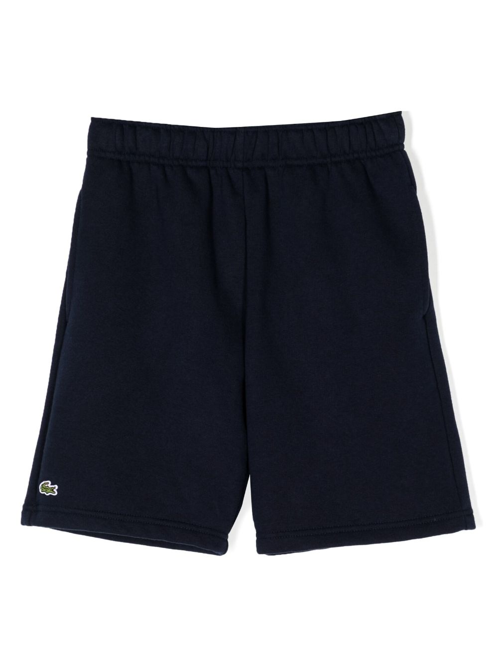 Logo-patch elasticated-waist shorts - Blue