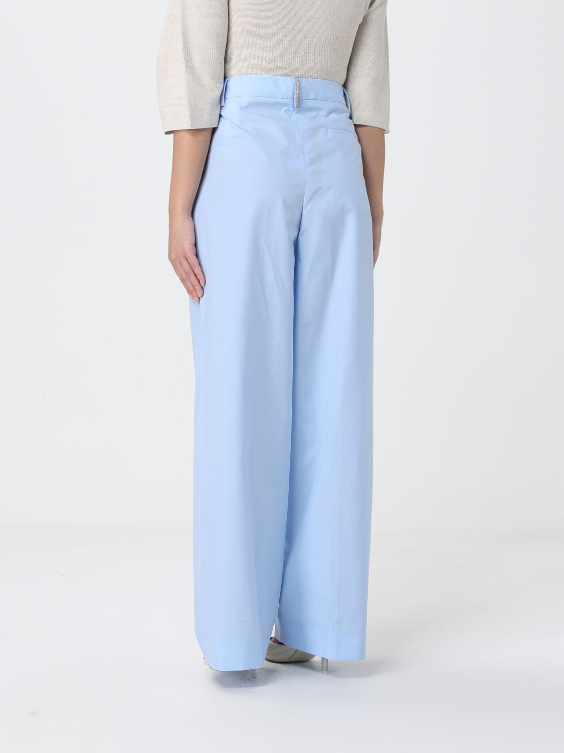 Pants Woman color Gnawed Blue