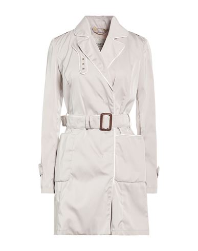 Woman Overcoat & Trench Coat Light grey Size 4 Polyester