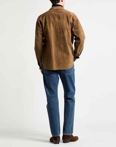 Man Shirt Brown Size 36 Lambskin