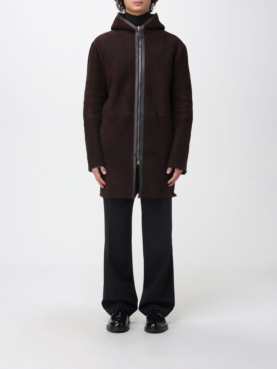 Tagliatore shearling coat - Blue