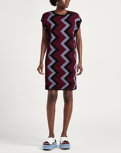Woman Mini dress Burgundy Size ONESIZE Viscose, Polyester, Metallic Polyester, Polyamide