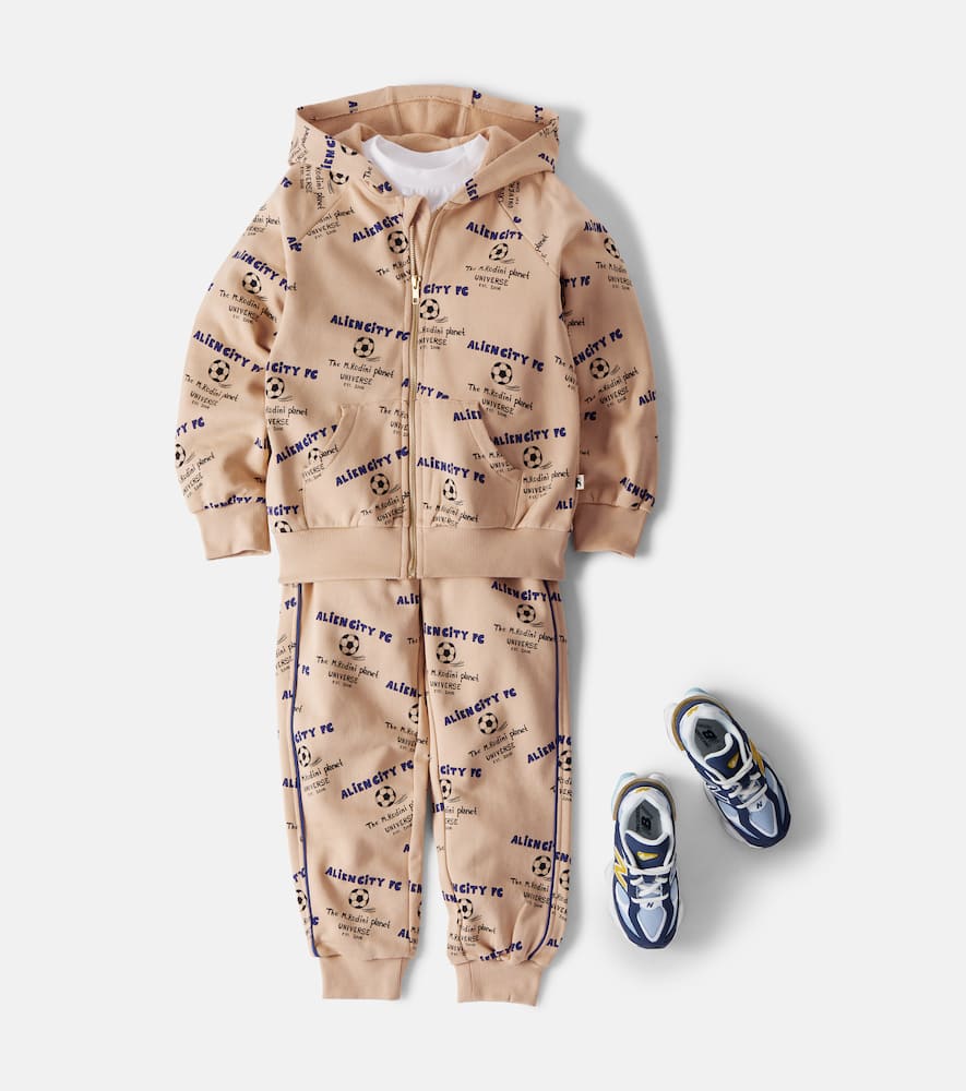 Printed cotton sweatpants