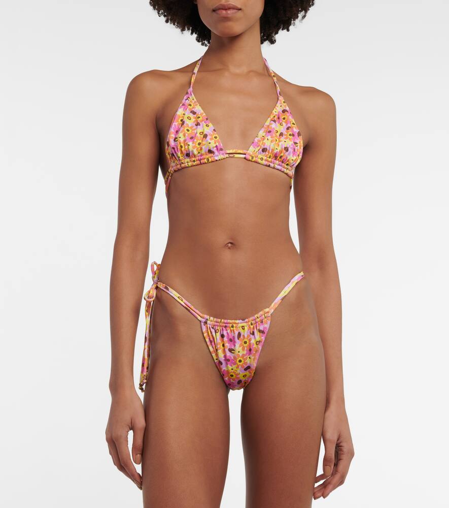 Seychelle floral bikini top