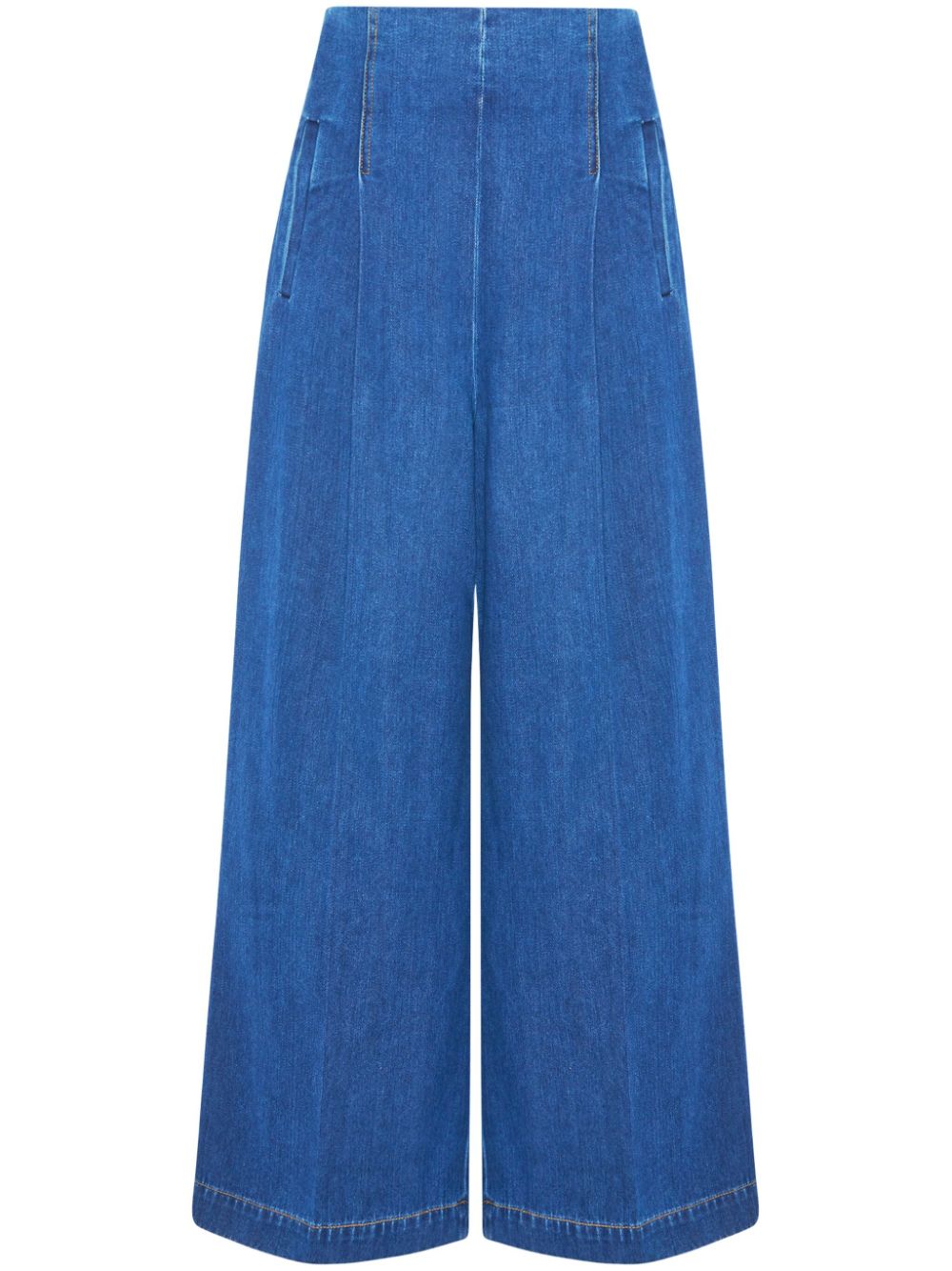 High-rise wide-leg jeans - Blue