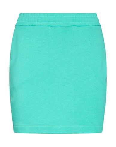 Woman Mini skirt Turquoise Size XS Cotton
