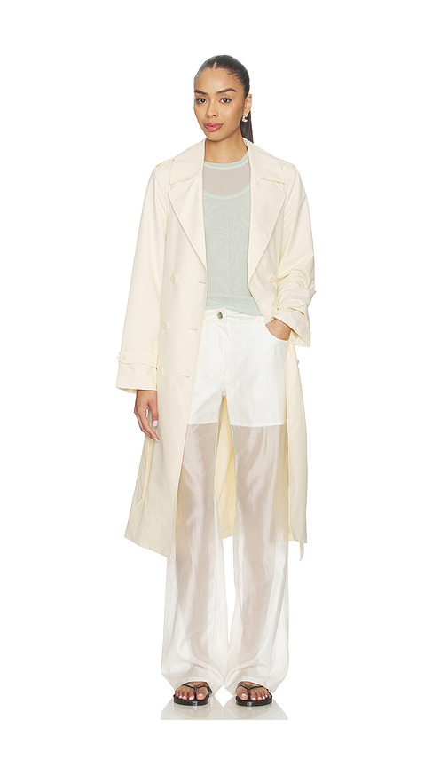Soia & Kyo Blaire Packable Trench Coat in Cream. S. Also in