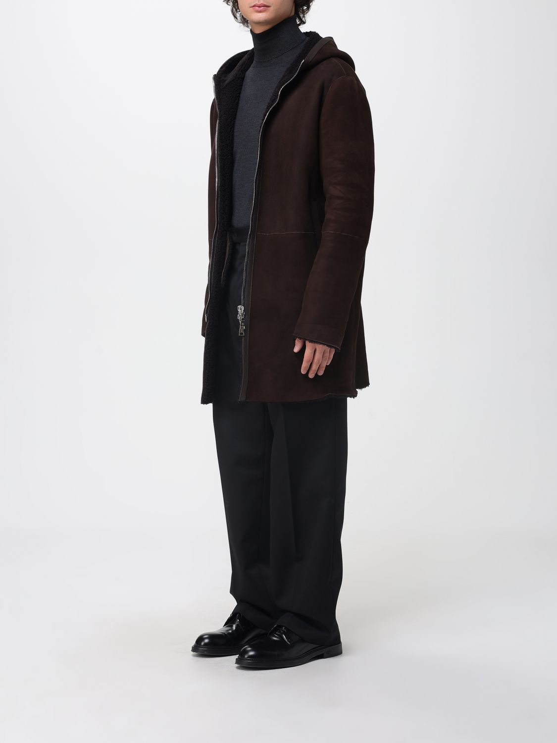 Tagliatore shearling coat - Blue