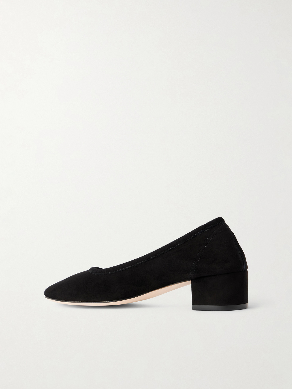 40 Roberta Leather Ballet Flats - Black